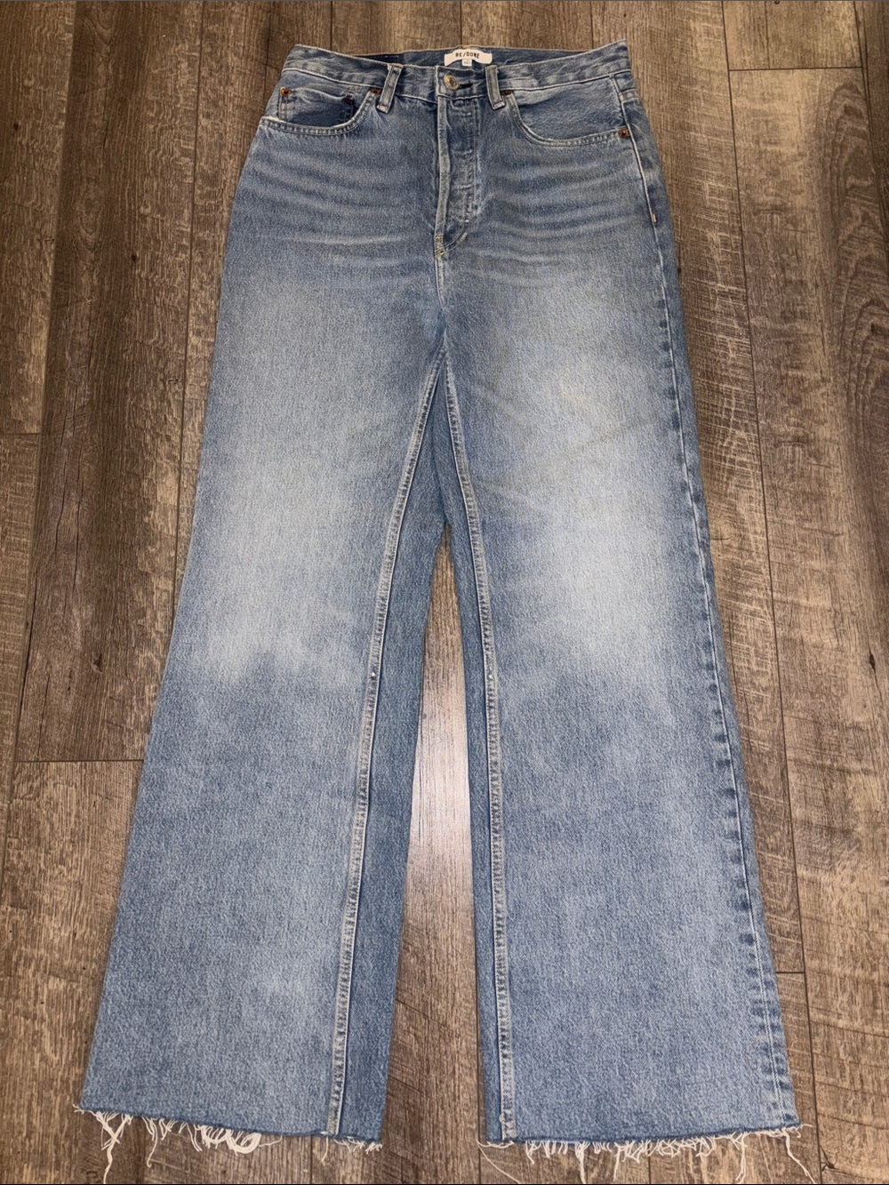 Re/Done High Rise Wide Leg Jeans - Picture 5 of 6